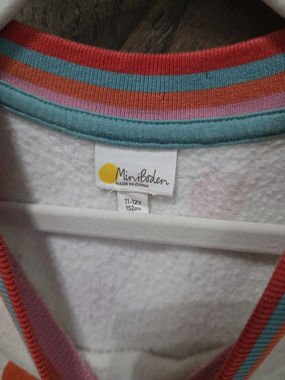 Mini Boden Polka Dot Sweatshirt Dress